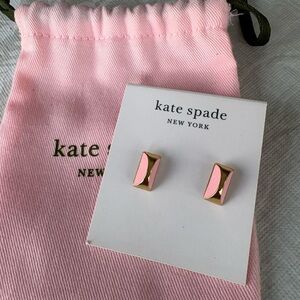 Kate Spade Pink and Gold Stud Earrings